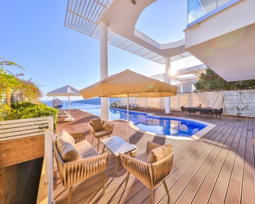 Villa Hill Side в Калкане: вилла с бассейном и джакузи