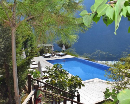 Kabak Avalon Bungalows — бунгало в горах над бухтой Кабак, Олюдениз